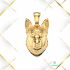 Zdjęcie zawieszki z owczarkiem niemieckim – żółte złoto 14K, Dog Collection od 3Gems