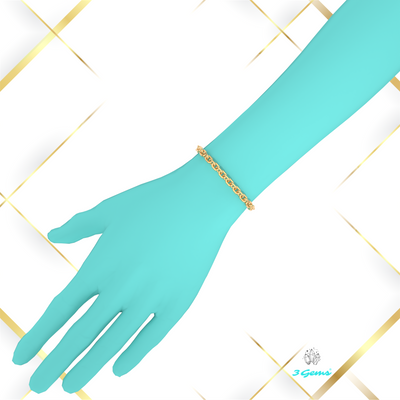 Bransoletka "Bold Cable" - 6mm