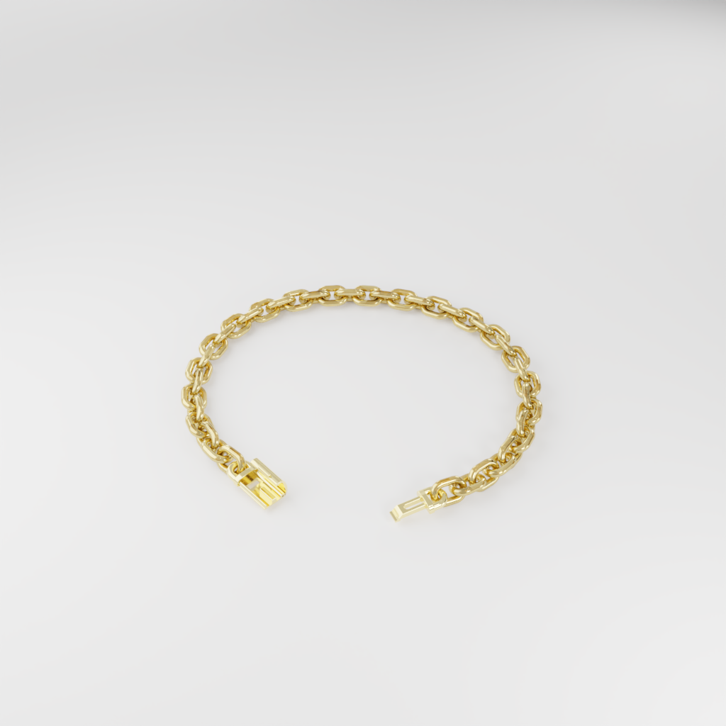 Bransoletka "Bold Cable" - 6mm