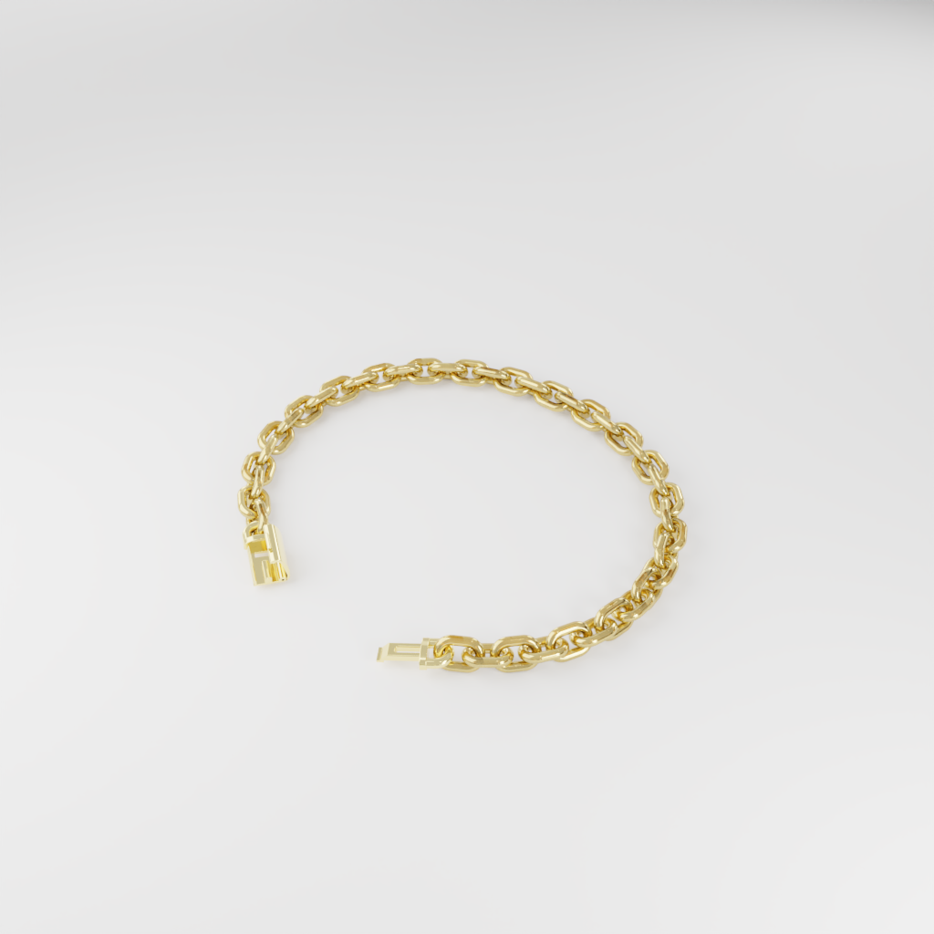 Bransoletka "Bold Cable" - 6mm