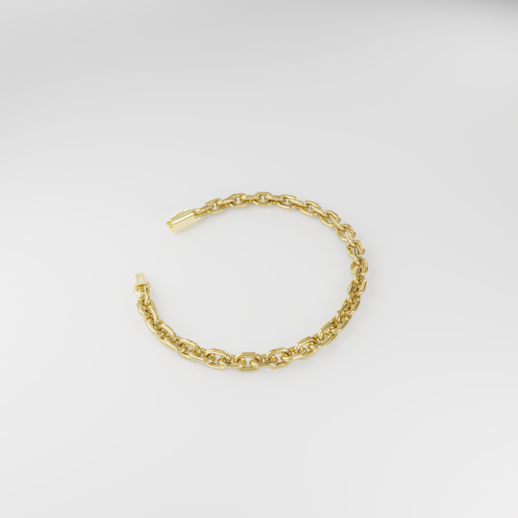 Bransoletka "Bold Cable" - 6mm
