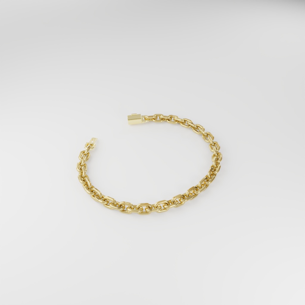 Bransoletka "Bold Cable" - 6mm