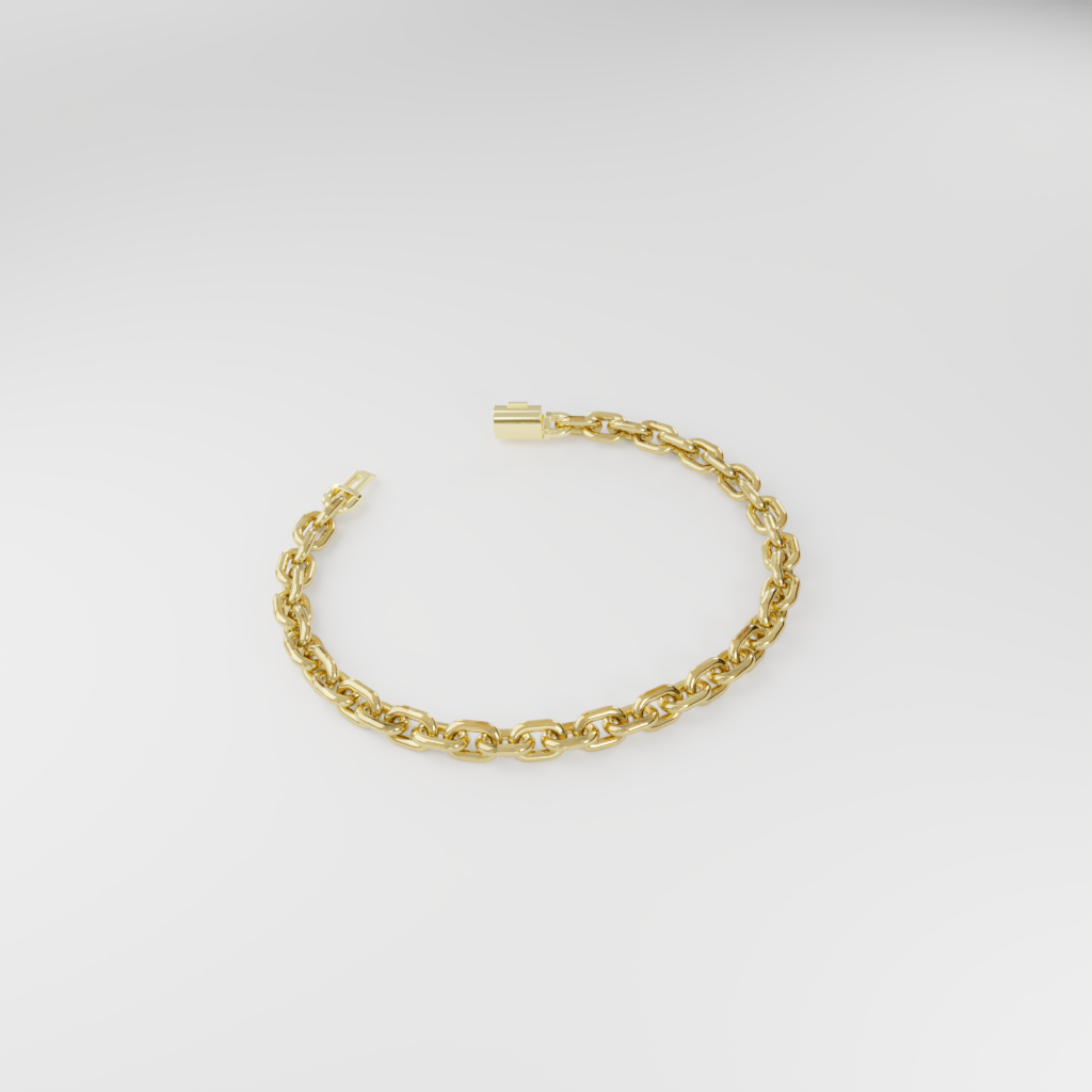 Bransoletka "Bold Cable" - 6mm