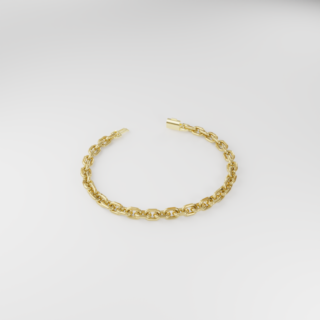 Bransoletka "Bold Cable" - 6mm