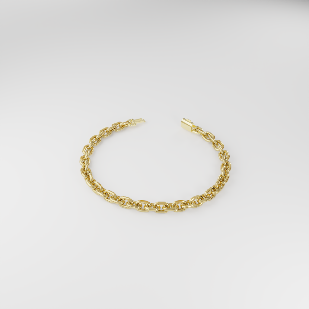 Bransoletka "Bold Cable" - 6mm