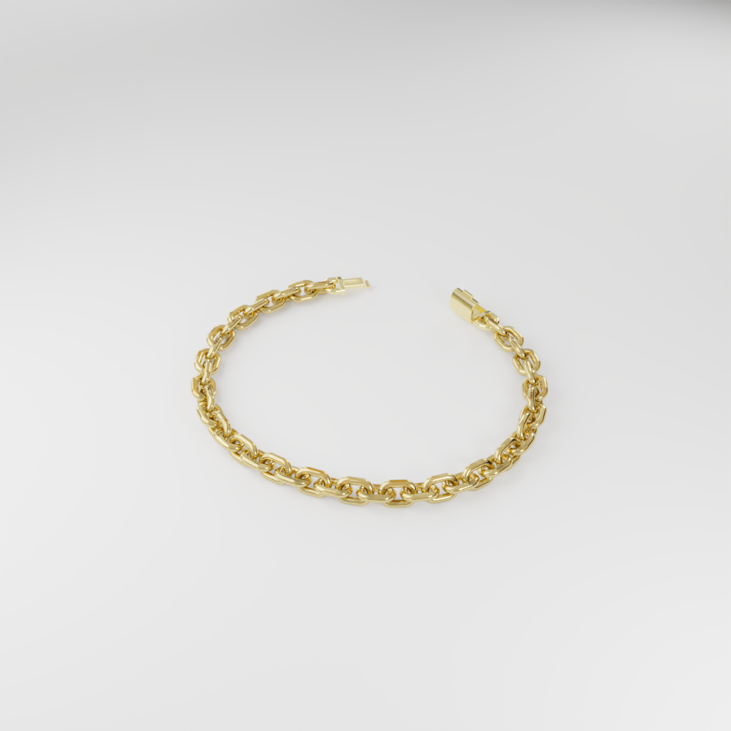 Bransoletka "Bold Cable" - 6mm