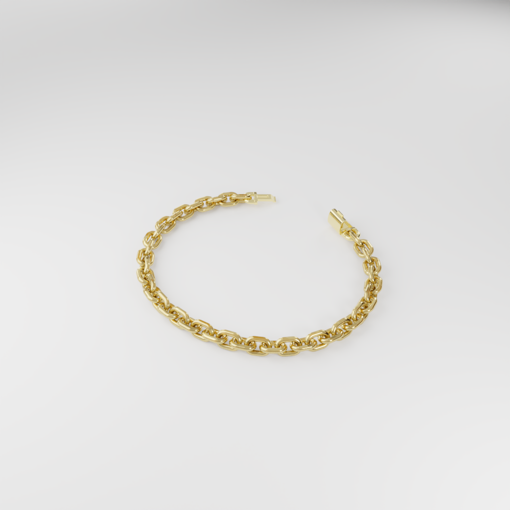 Bransoletka "Bold Cable" - 6mm