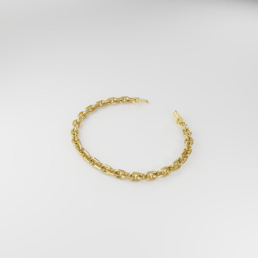Bransoletka "Bold Cable" - 6mm