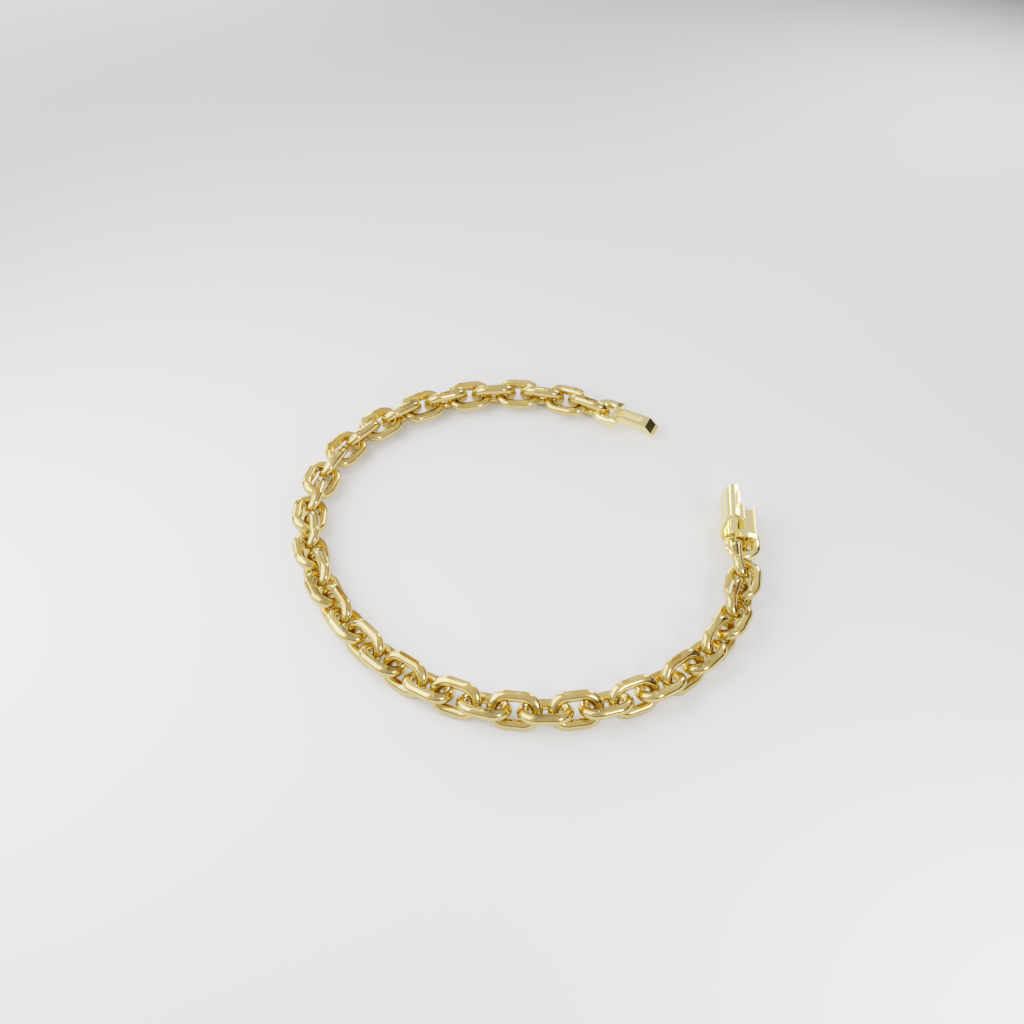 Bransoletka "Bold Cable" - 6mm