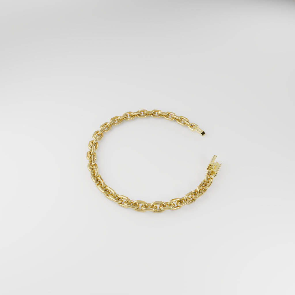 Bransoletka "Bold Cable" - 6mm
