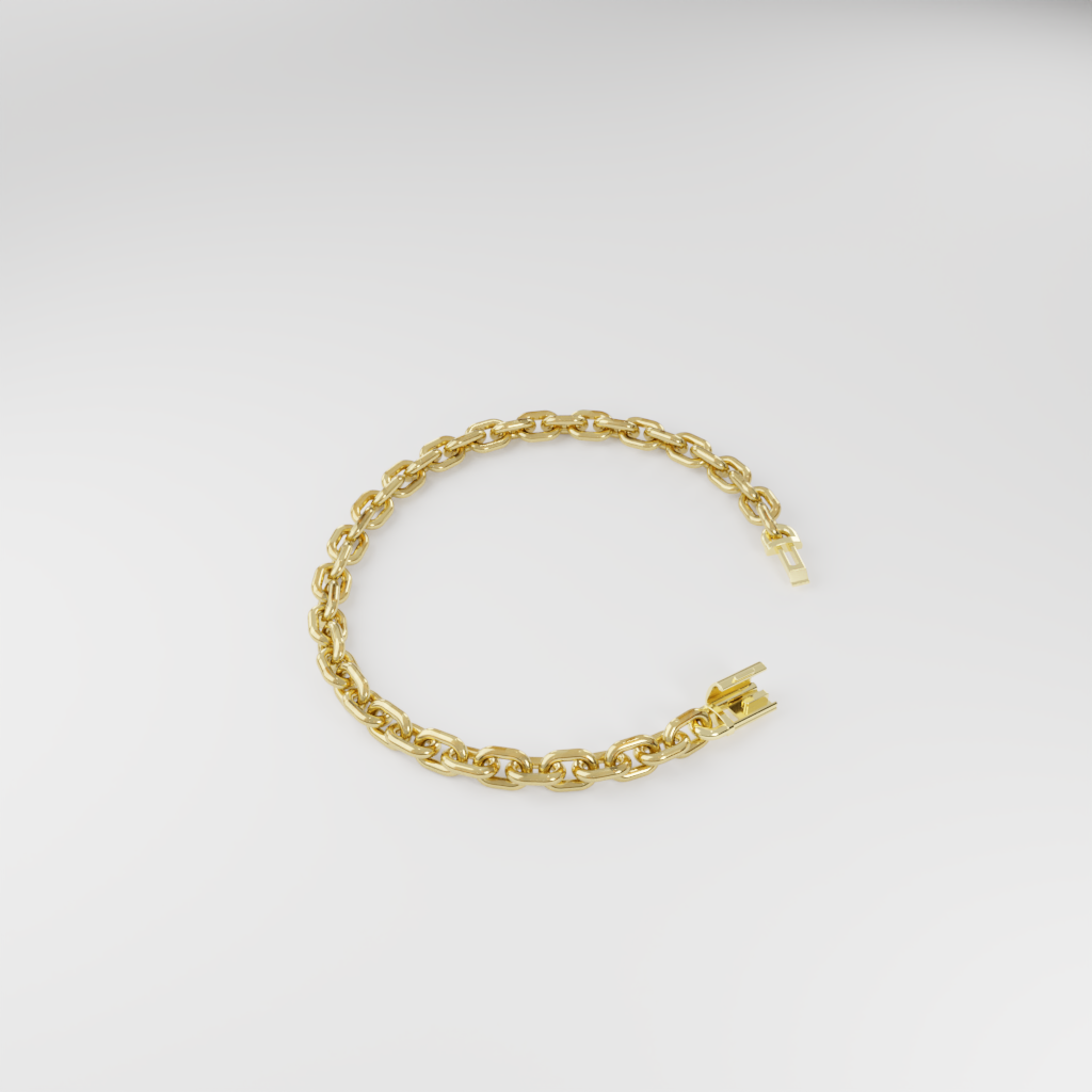 Bransoletka "Bold Cable" - 6mm