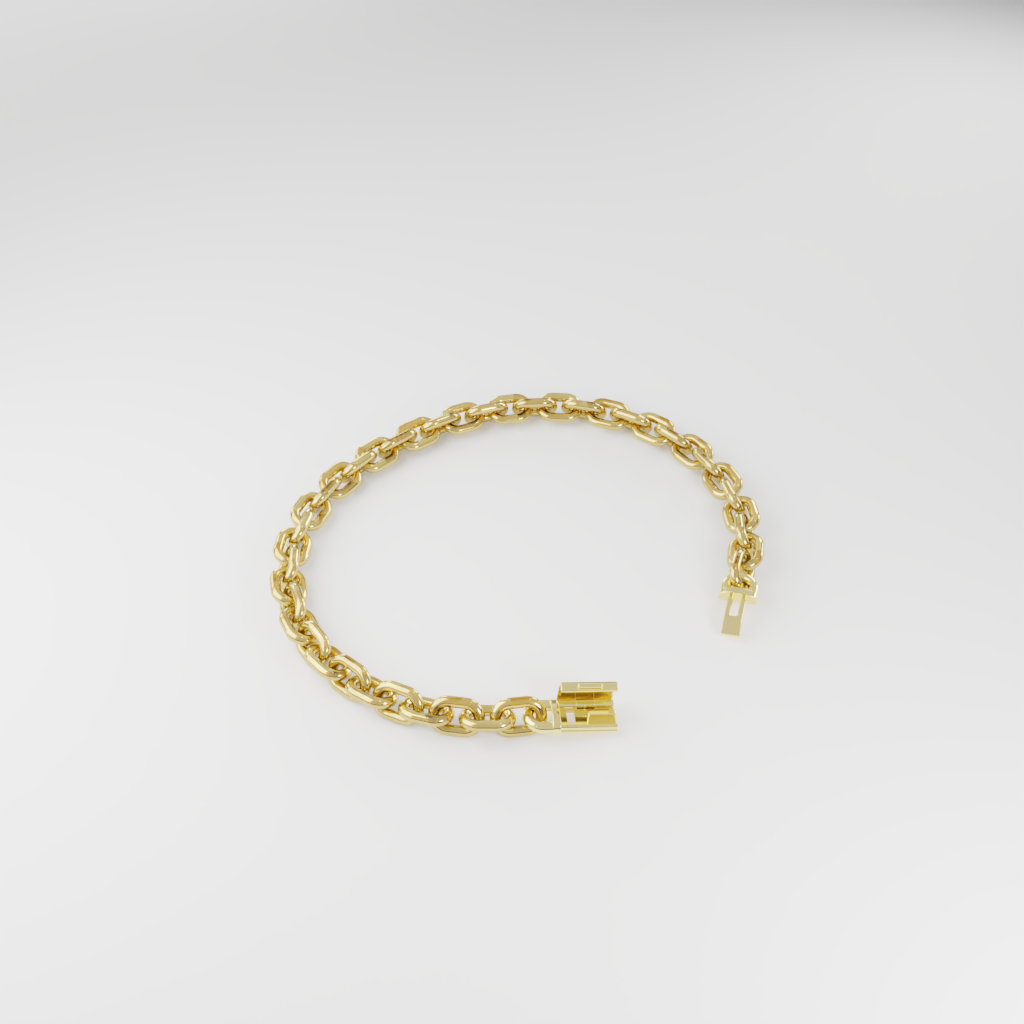 Bransoletka "Bold Cable" - 6mm