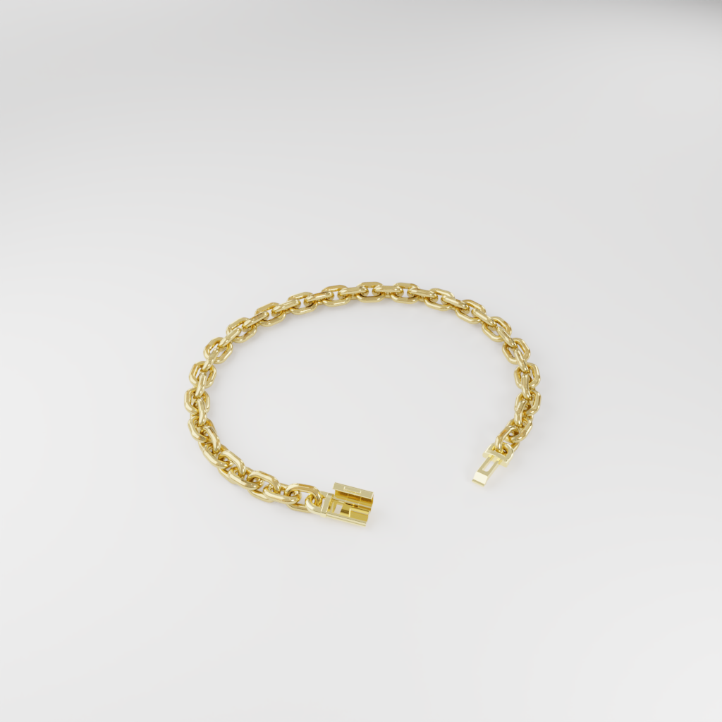 Bransoletka "Bold Cable" - 6mm