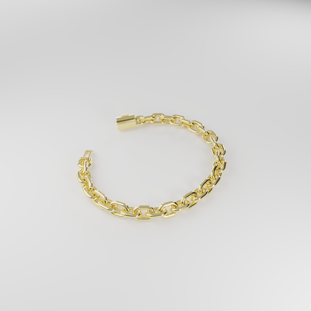 Bransoletka "Bold Cable" - 8mm