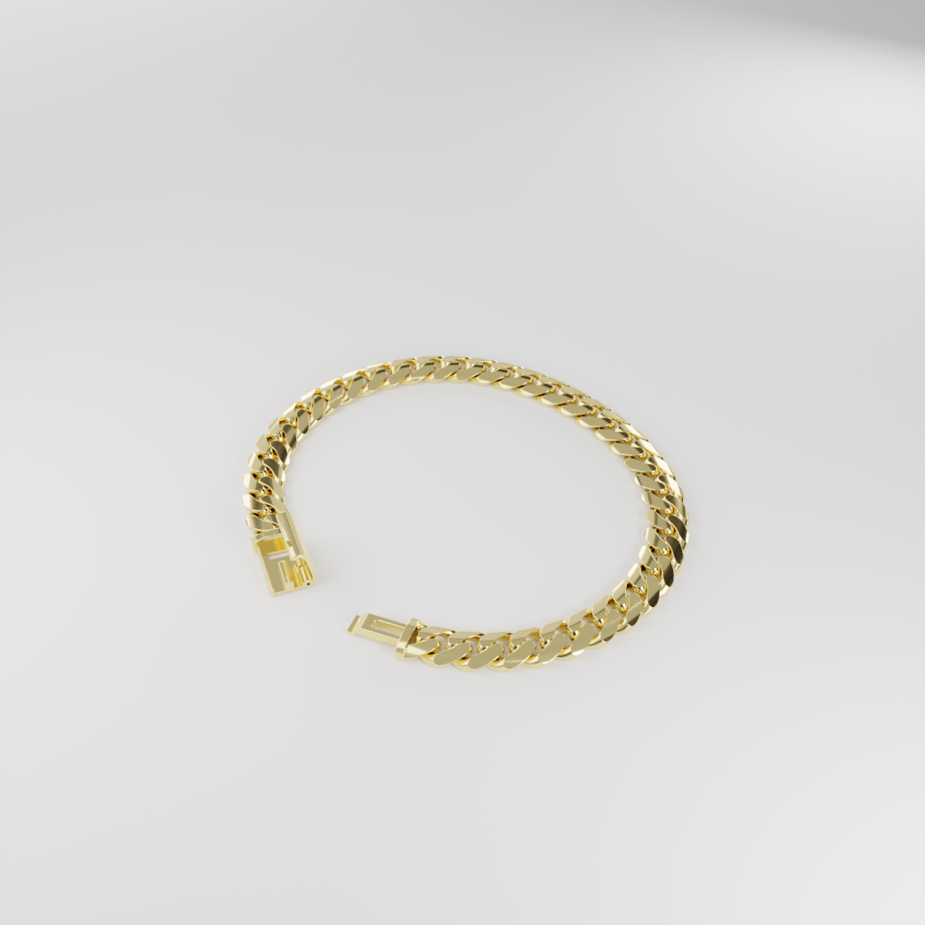 Bransoletka "Miami Cuban" - 8mm