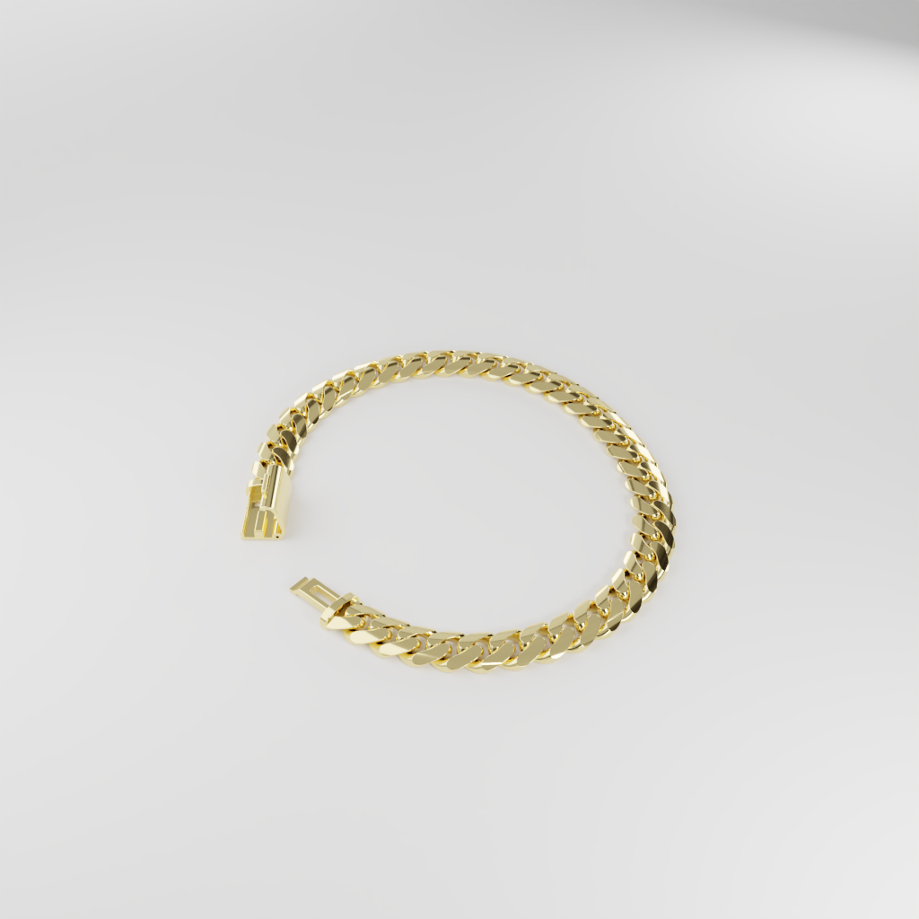 Bransoletka "Miami Cuban" - 8mm