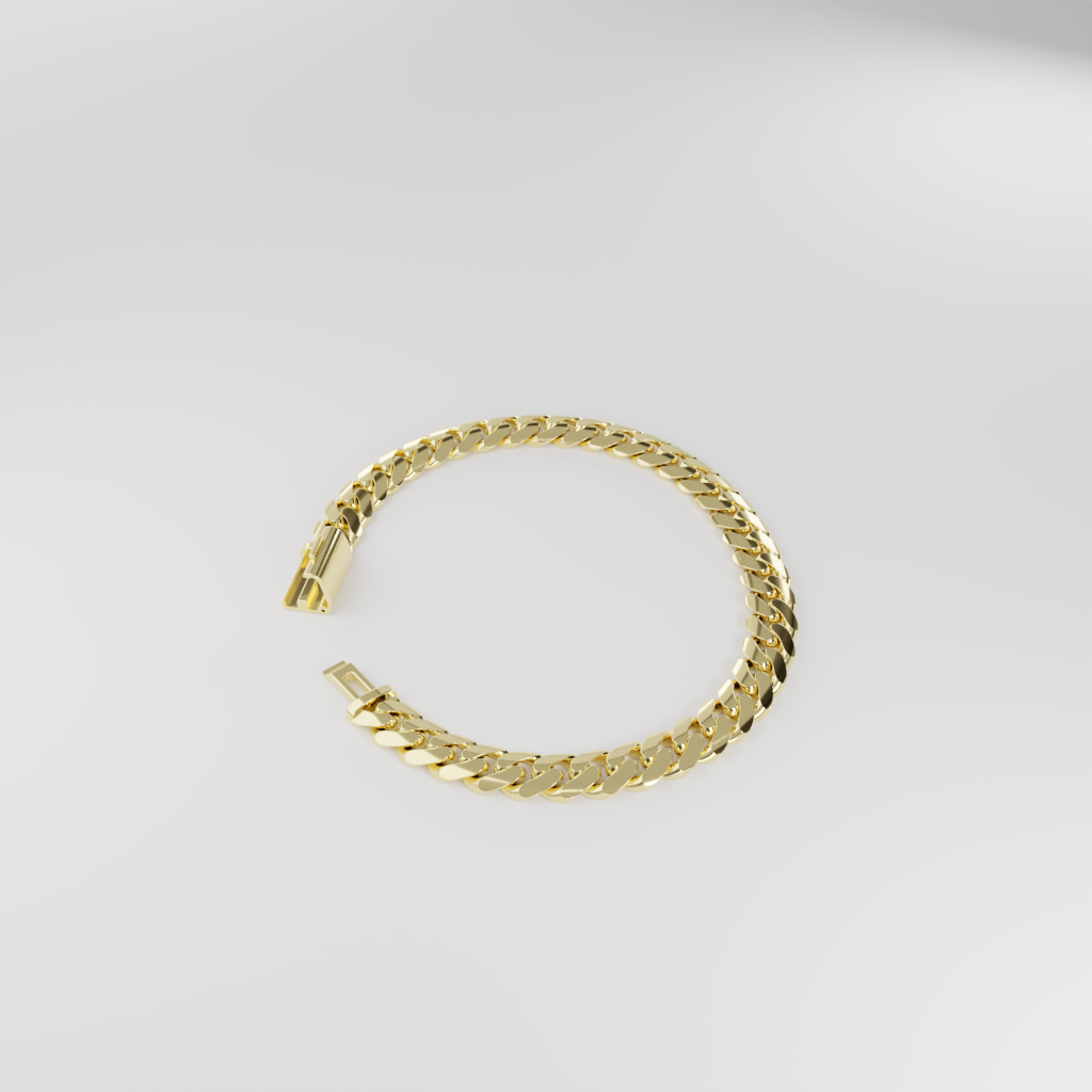 Bransoletka "Miami Cuban" - 8mm