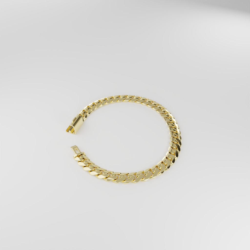 Bransoletka "Miami Cuban" - 8mm