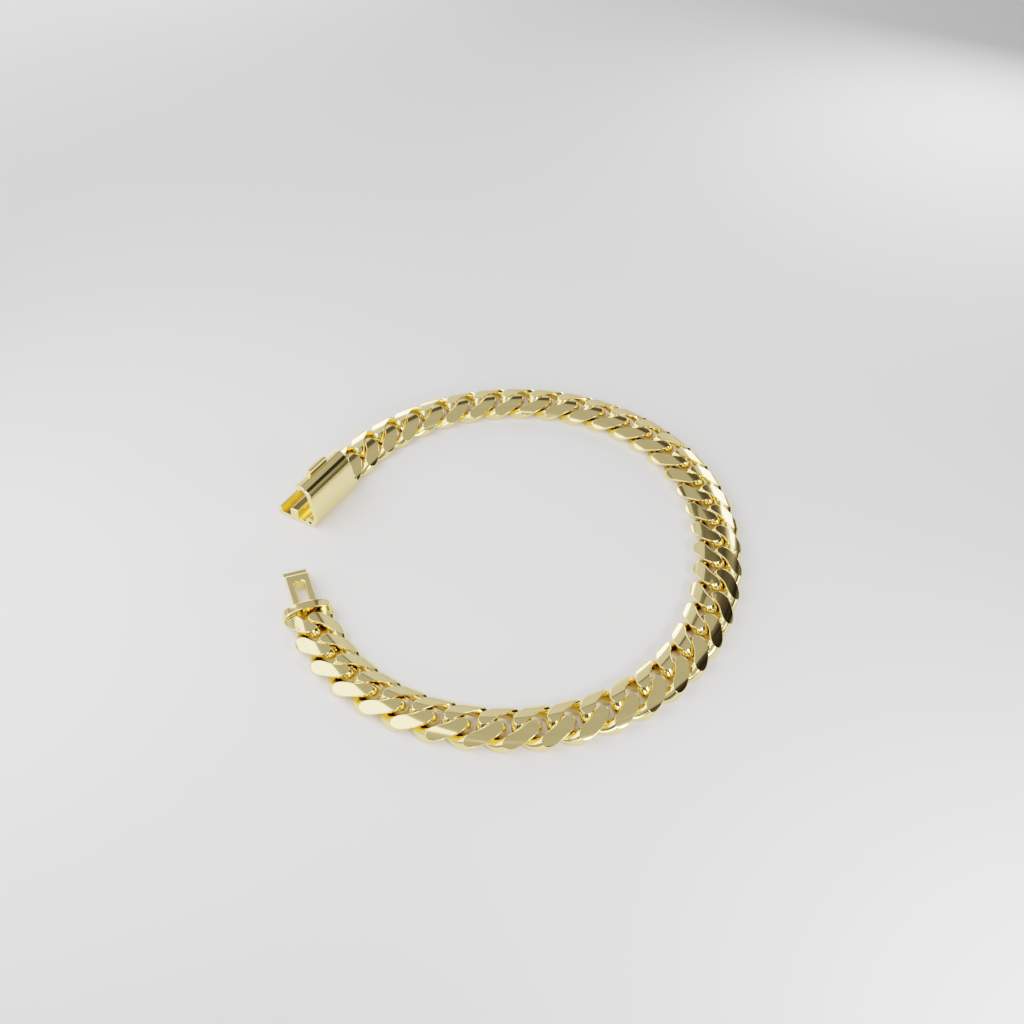 Bransoletka "Miami Cuban" - 8mm