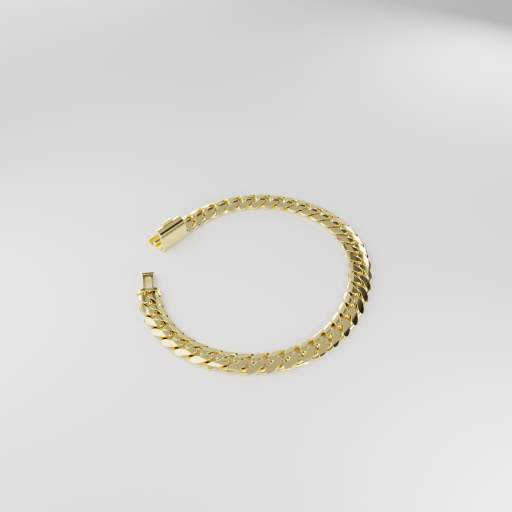 Bransoletka "Miami Cuban" - 8mm