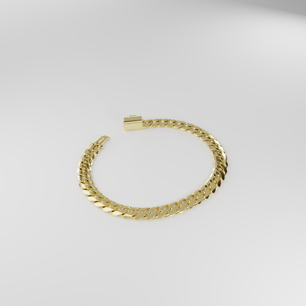 Bransoletka "Miami Cuban" - 8mm