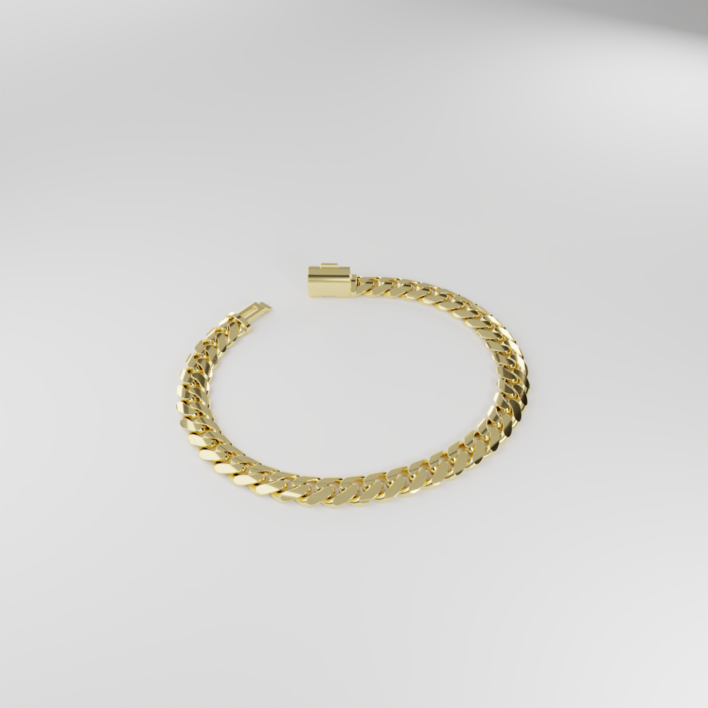 Bransoletka "Miami Cuban" - 8mm