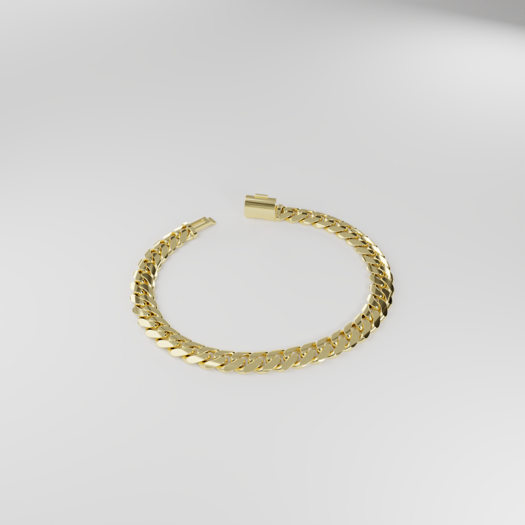 Bransoletka "Miami Cuban" - 8mm