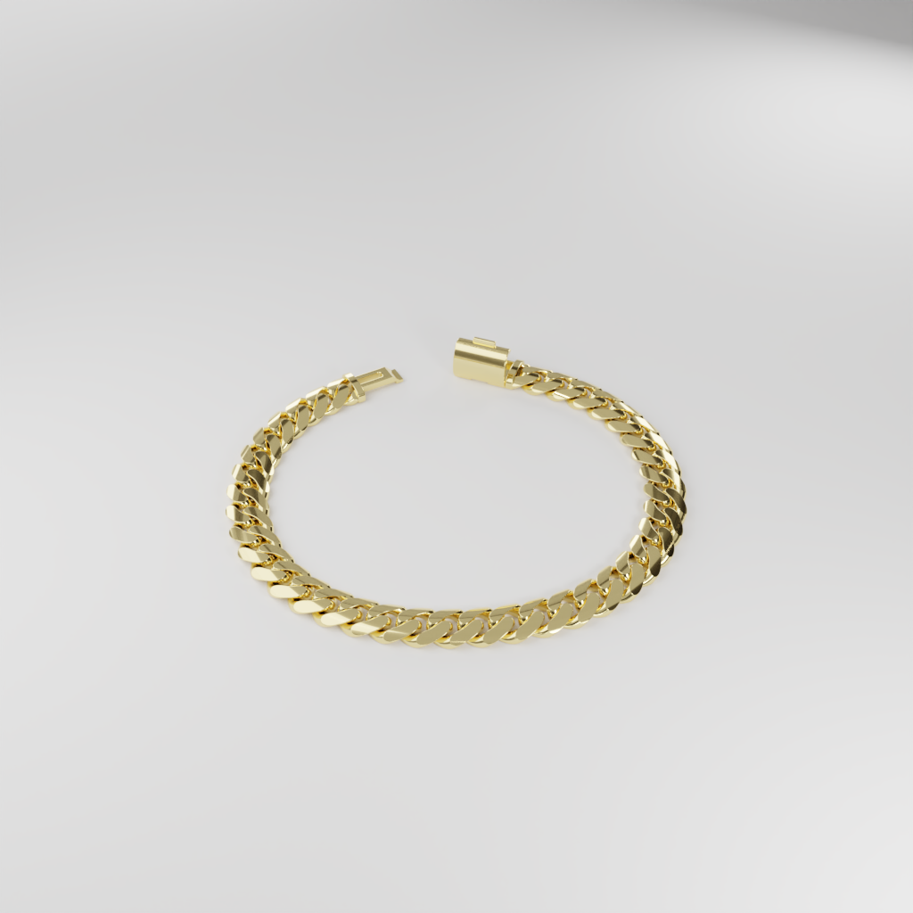 Bransoletka "Miami Cuban" - 8mm