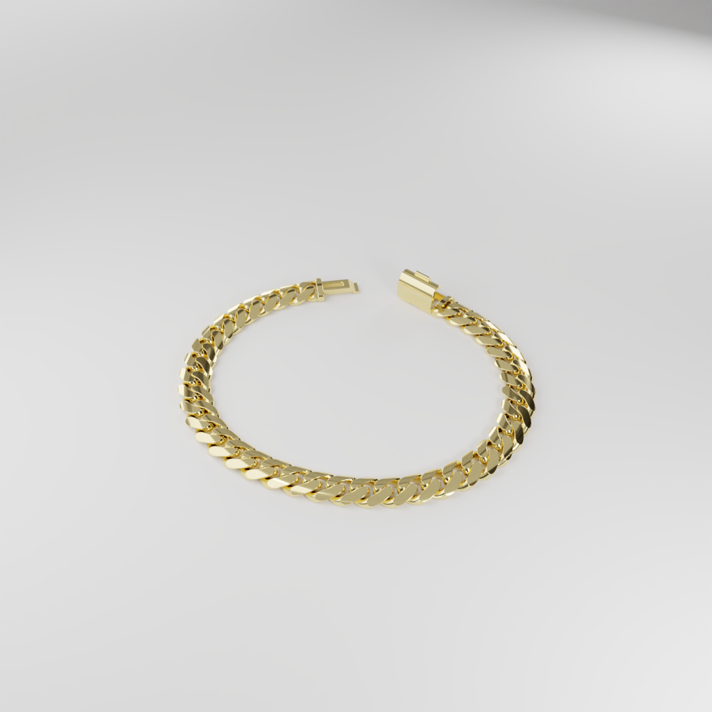 Bransoletka "Miami Cuban" - 8mm