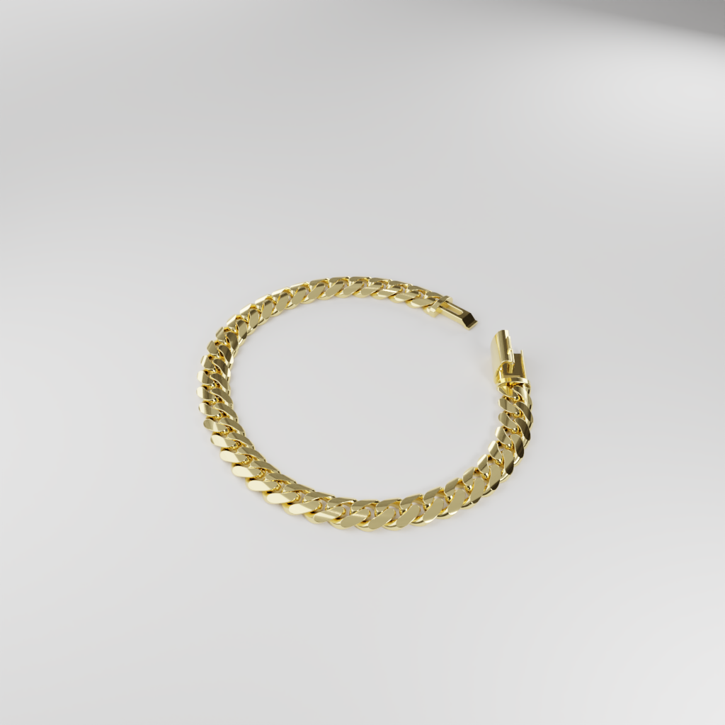 Bransoletka "Miami Cuban" - 8mm