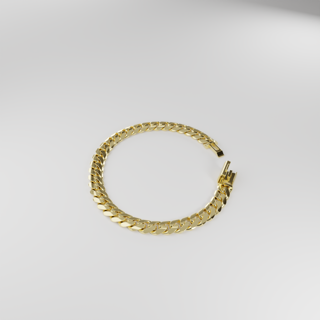 Bransoletka "Miami Cuban" - 8mm