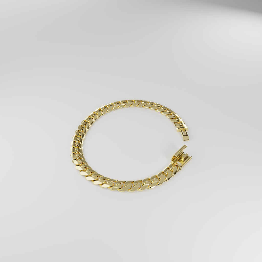 Bransoletka "Miami Cuban" - 8mm