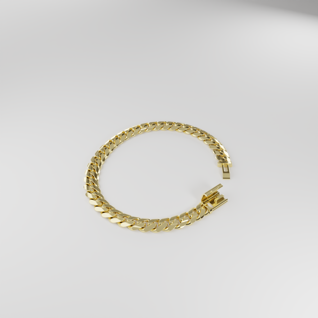 Bransoletka "Miami Cuban" - 8mm