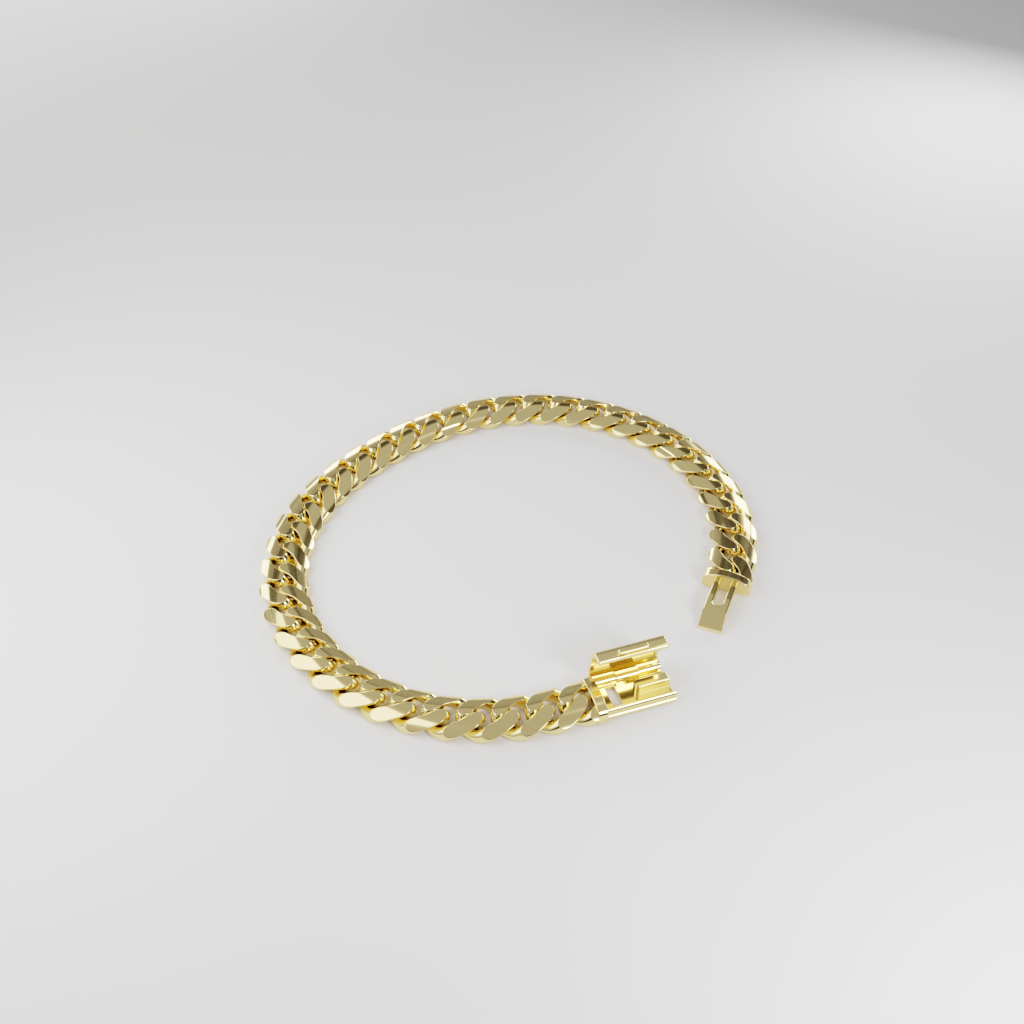 Bransoletka "Miami Cuban" - 8mm