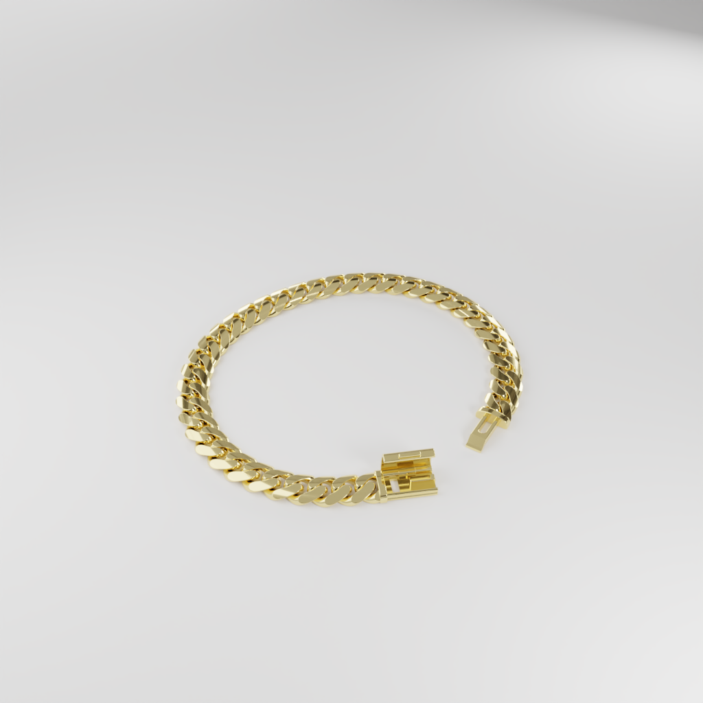 Bransoletka "Miami Cuban" - 8mm