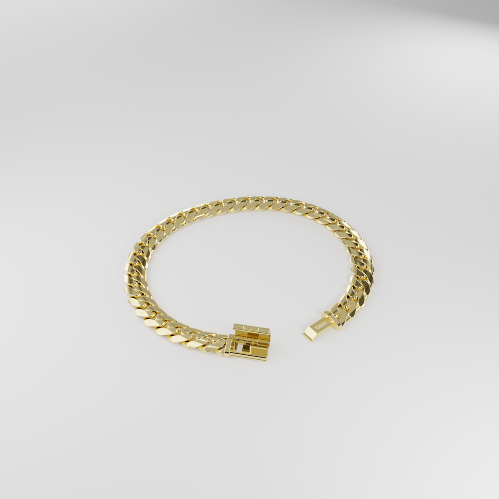 Bransoletka "Miami Cuban" - 8mm