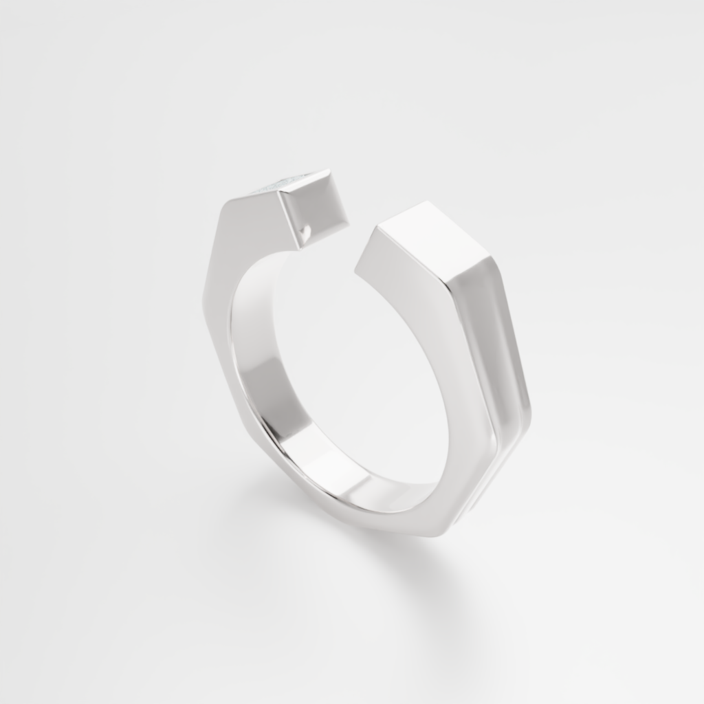 Pierścionek "Osmium Hex Ring"