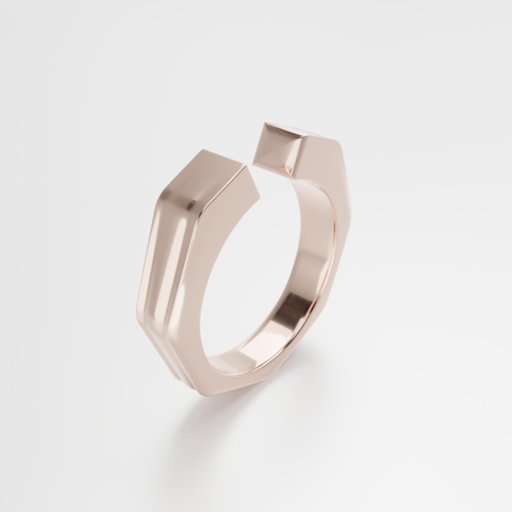 Pierścionek "Osmium Hex Ring"