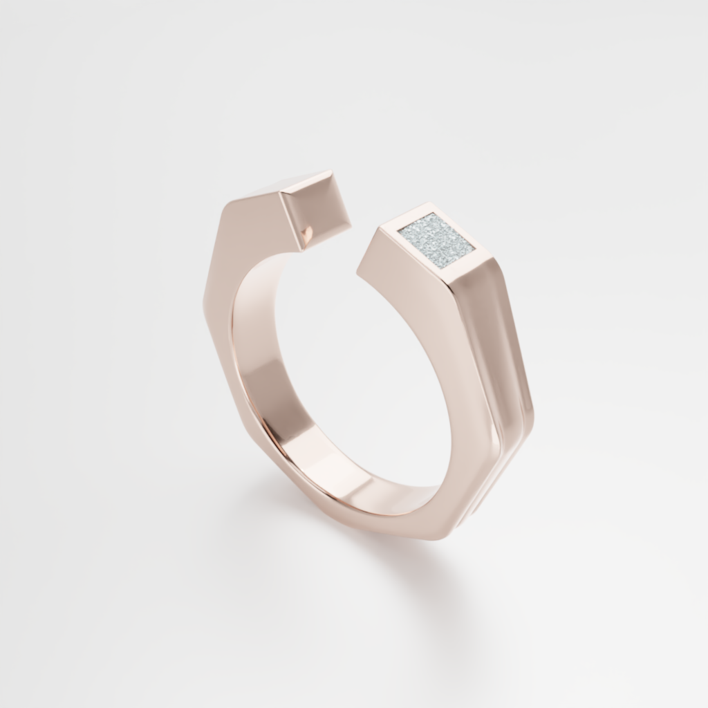 Pierścionek "Osmium Hex Ring"