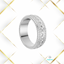 srebrna wersja Clover Ring z subtelnymi zdobieniami – projekt 3Gems