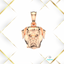 Zdjęcie zawieszki z głową amstaffa w różowym złocie 14K – kolekcja Dog Collection od 3Gems