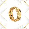 obraz pierścienia Wooven Ring z żółtego złota – 3Gems