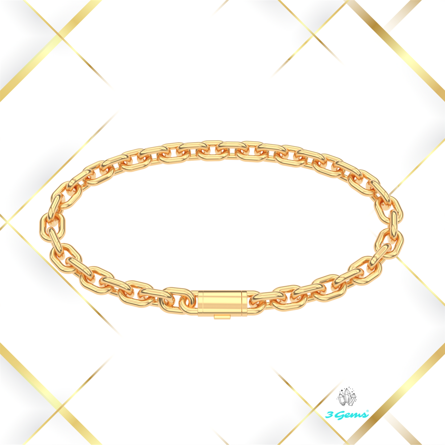 Bransoletka "Bold Cable" - 6mm