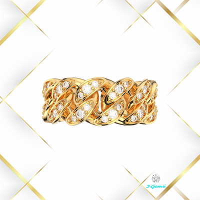 Pierścień "Cuban Ring Iced Out"