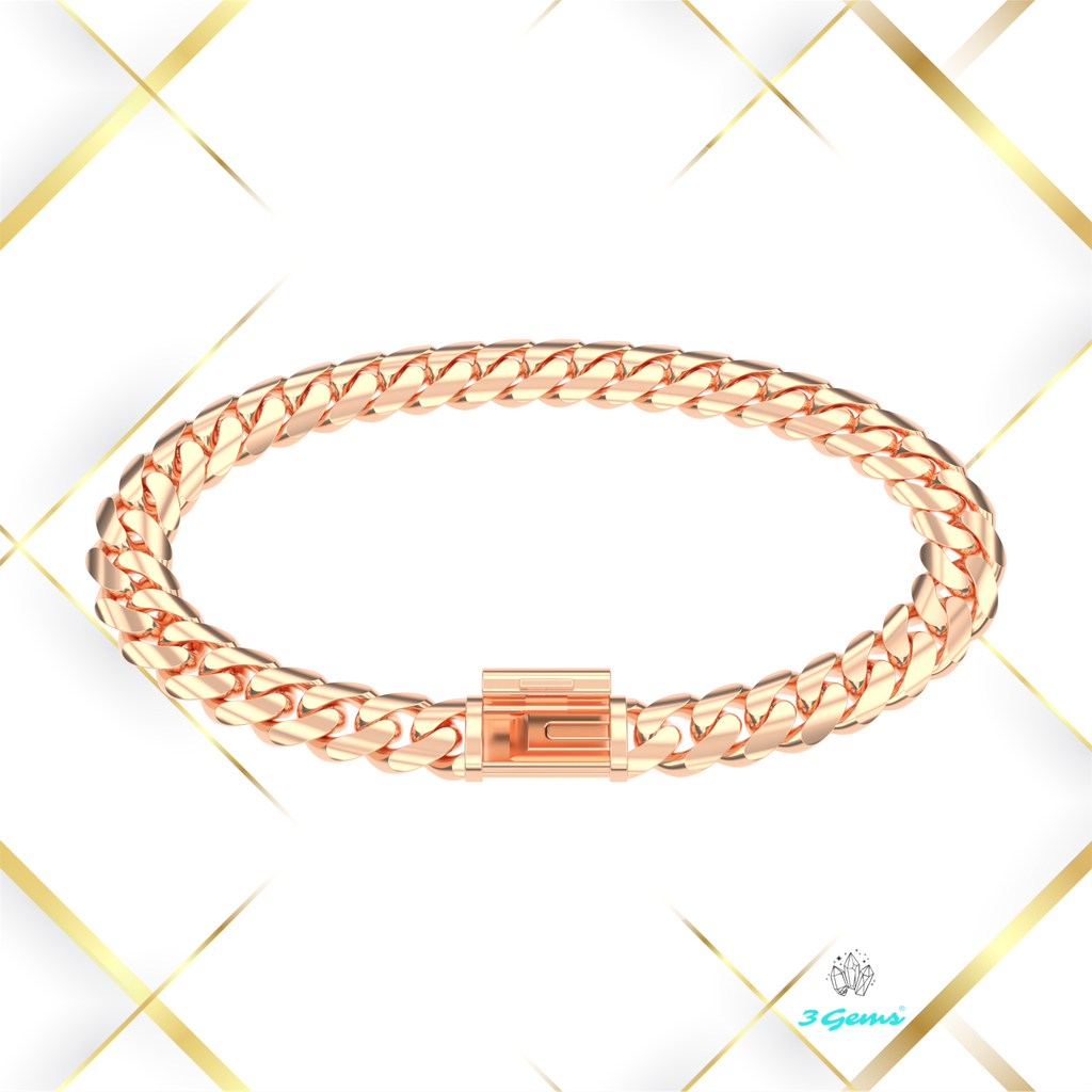 Bransoletka "Miami Cuban" - 8mm