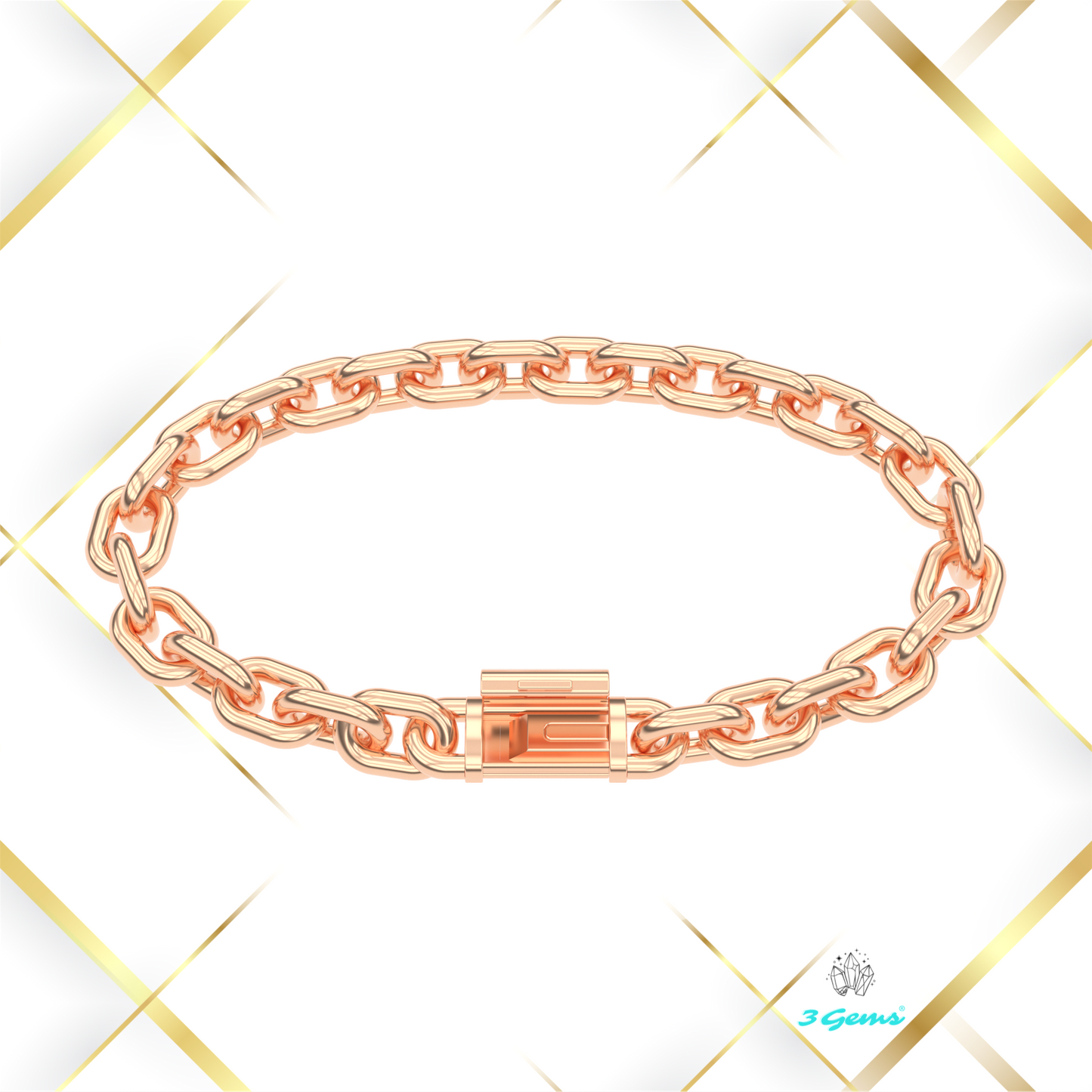 Bransoletka "Bold Cable" - 8mm