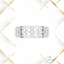 srebrna wersja Clover Ring z subtelnymi zdobieniami – projekt 3Gems