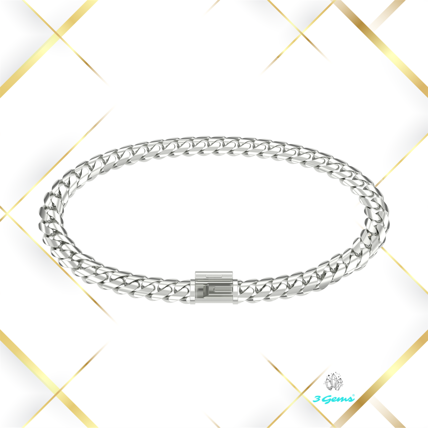 Bransoletka "Miami Cuban" - 6mm