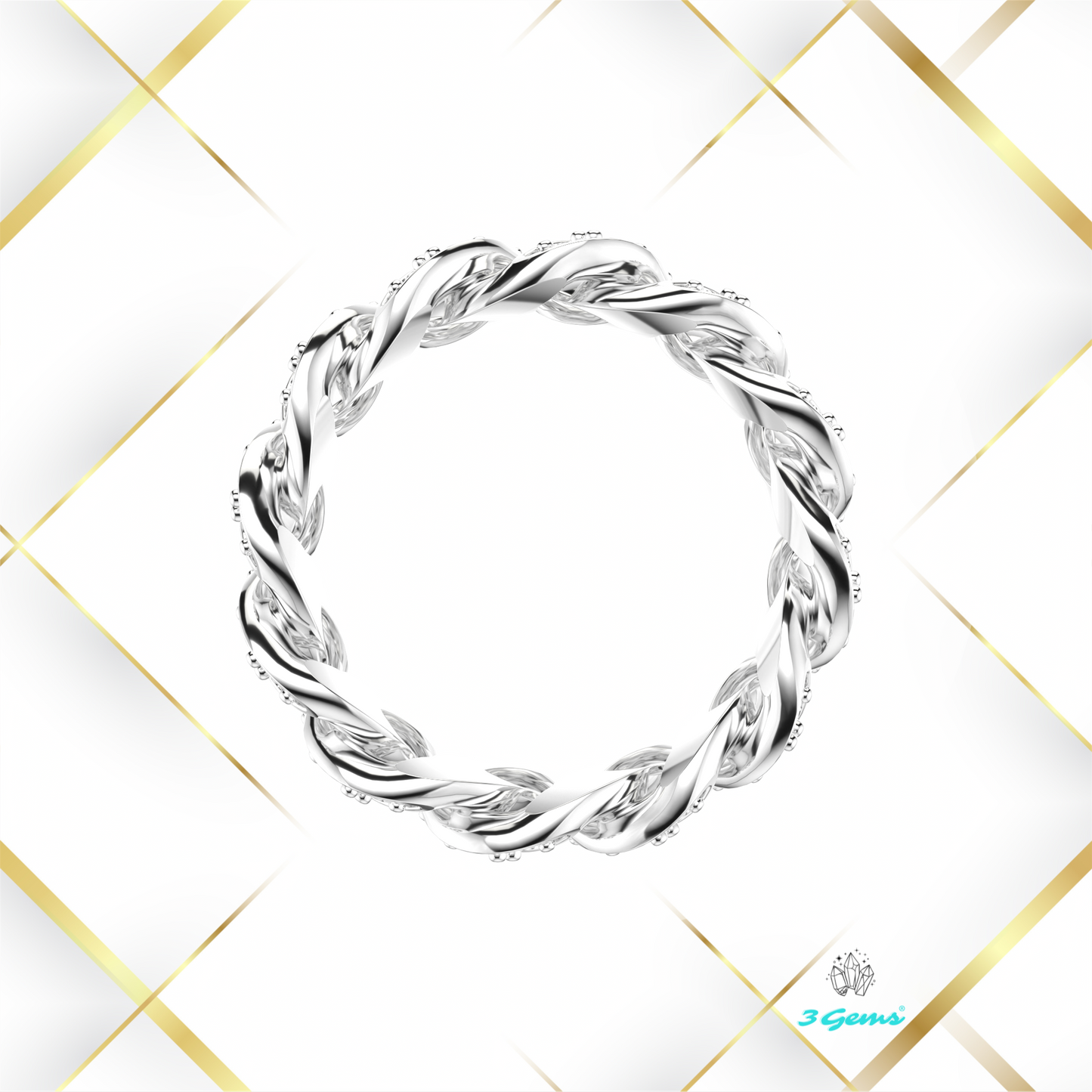 Pierścień "Cuban Ring Iced Out"
