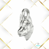 Zdjęcie zawieszki z husky w białym złocie 14K – elegancki prezent dla miłośnika rasy
